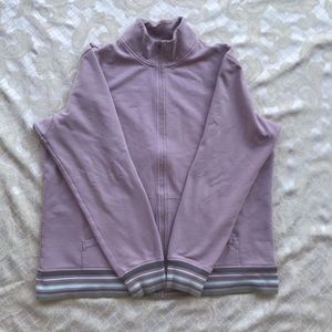 vintage pastel purple zip up jacket